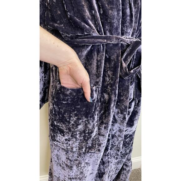 Harry Potter Pottery Barn Teen Velvet Ravenclaw Long Sleeve Robe L/XL Halloween - Picture 4 of 12